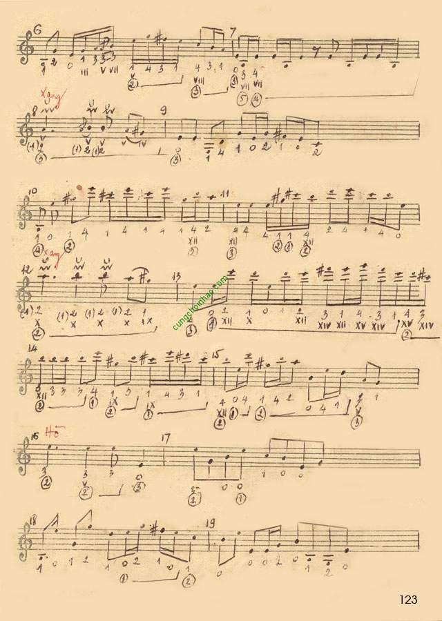 Cấu trúc bản đàn và bản ca 6 câu vọng cổ