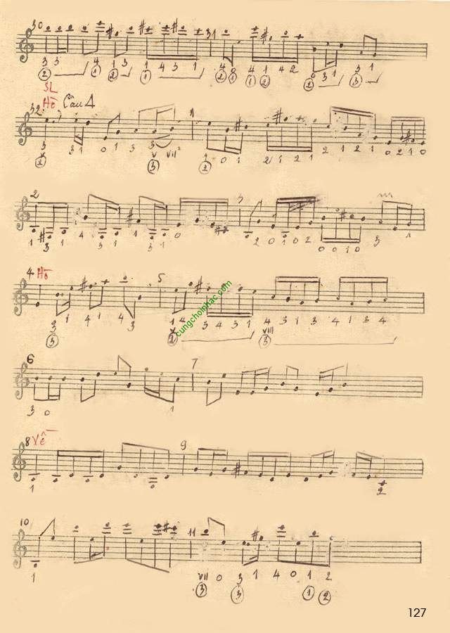 Cấu trúc bản đàn và bản ca 6 câu vọng cổ